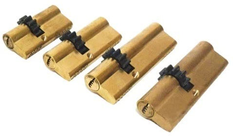 Zylinder, 1 Stück Zylinder 11 Zähne Zahnrad Türzylinder Schlosskern Messing Doppelfeder Super mit AB Schlüssel Zylinderschloss)(63mm)