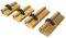 Zylinder, 1 Stück Zylinder 11 Zähne Zahnrad Türzylinder Schlosskern Messing Doppelfeder Super mit AB Schlüssel Zylinderschloss)(63mm)
