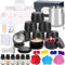 Candle Making Kit for Adults Beginners - Candle Making Supplies Accessory, 9 DIY Scented Candles Gift Set with 480g Soy Wax,6 Essential Oils,Wax Melting Pot,Wicks,Dye Wax,Stickers and Stirring Spoons