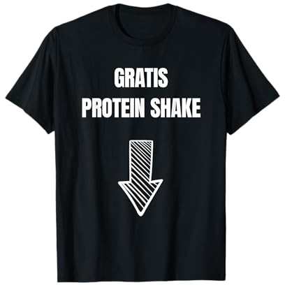 GRATIS PROTEIN SHAKE X ZWEISITZER Eiweiß Ironie Fun T-Shirt
