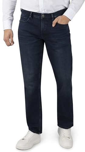 STOOKER Frisco Thermo Herren 5-Pocket-Jeans Straight Fit Denim clean wash gerade lang