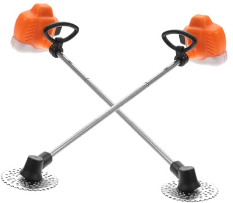 Toddmomy 2 Stück Miniatur Puppenhaus Rasenmäher PVC Mini Mäher Modell Detailgetreu für Puppenhausdeko Geeignet für Wohnzimmer Schlafzimmer und Esszimmer Fördert Kreativität und Fantasie