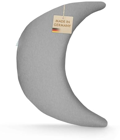 pic Bear Stillmond – anschmiegsames Lagerungskissen (Melange Dark Grey) | Die Halbmondform begleitet Sie beim Stillen, Entspannen oder Lesen und bietet vielseitige Unterstützung für ruhige Momente