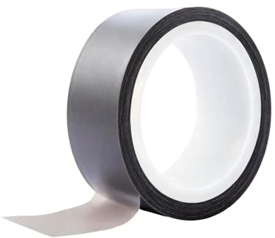Nexlynk PTFE Film Tape 20mm x 10m 0,06mm Hochtemperatur Klebeband Teflonband Hitzebeständig für Impuls Schweißgerät Vakuumierer Elektro Kabel Draht Isolierung Niederspannung Industrie Grau Elektrik