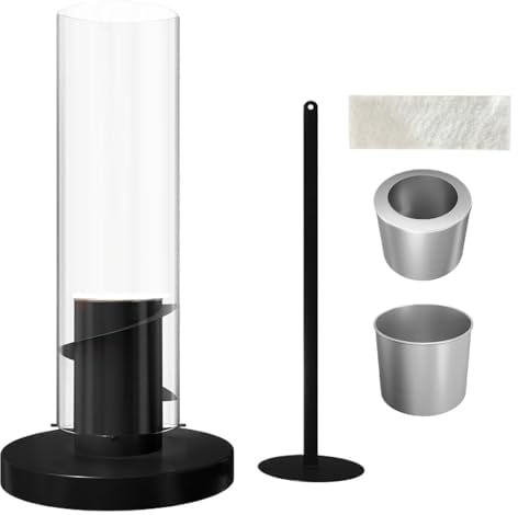 Stibtmr Tischlampe 1 Set Tischkamin-Dekoration | Tornado Flammen Tischfeuer Für Zuhause, Wohnzimmer, Schlafzimmer, Nachttisch, Balkon, Terrasse, Einweihung,
