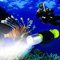 BlueFire Tauchen Taschenlampe, 1200LM XM-L2 LED Tauchlampe, Professionelle Helle Wasserdicht Sicherheit Unterwasser Lampe mit Handschlaufe