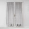 Douceur d'Intérieur Milza - Coppia dritta con passante, 2 x 70 x 200 cm, colore: Antracite
