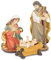Riffelmacher & Weinberger Krippenfiguren | Figuren Krippe Weihnachtskrippe | 5-11cm Weihnachten Deko (Heilige Familie)