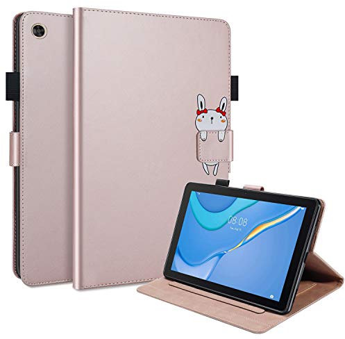 Succtopy Funda para Huawei MatePad T10/T10S 2020, Ultra Delgado Carcasa Tablet Huawei T10S 10.1 AGS3-L09 AGS3-W09, Stand Función Cover Case Huawei T10 9.7 AGR-L09 AGR-W09,Conejo