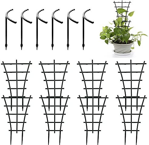 14 Stücke Garten Rankgitter Kletterpflanzen, Garten Pflanzenstütze Rankhilfe, Rankhilfe Pflanzen, Mini Kletterpflanzen Rankgitter, 2 Spezifikationen, für Kletterpflanzen und Weinreben