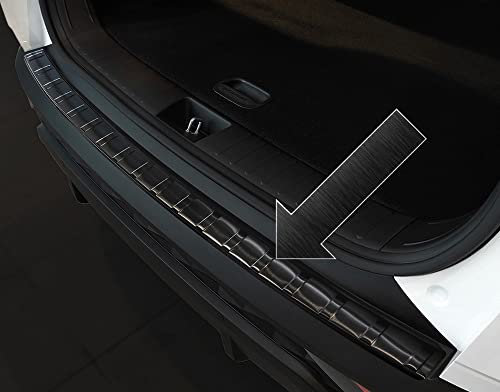 Ladekantenschutz Edelstahl schwarz Graphit kompatibel mit Hyundai Tucson IV 4. Generation Typ NX4 ab Baujahr 11.2020-3245021