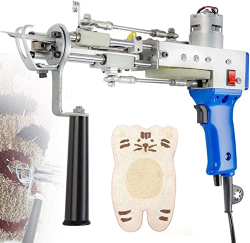 RCBDBSM Pistola Tufting 2 en 1 Tufting Gun Cut Pile and Loop Pile, Pistola de Eléctrica Alfombra Tufting 7-21mm Alfombras Eléctrica Pistola para La Fabricación De Alfombras, Ropa Y Principiantes