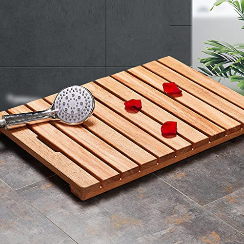 Zhaomi Caillebotis de Douche,Tapis Antidérapant,Tapis Écologique Baignoire Antidérapant,Caillebotis Douche,Tapis de Salle de Bain/Tapis de Douche,pour Sol de Salle de Bain (30x30cm/11.8x11.8in)