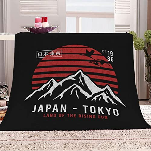 Kuscheldecke flauschig Flanell 150x200cm 3D Tokio Gedruckte Fleecedecke Weich Decken Mikrofaser Wohndecke Tagesdecke Dicke Sofadecke & Couchdecke Decke Sofa & Bett, für Kinder