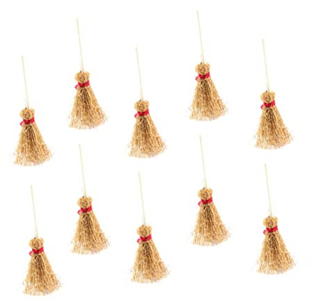 25 Stück Mini-Besen Deko-Besen Kinderbesen Mini-Hexenbesen Deko Mini-Besen Zum Basteln Ornament Für Puppenhaus- Besen Hübsche Besen-Requisiten Mini-Handgemachter