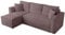 BROMARKT Ecksofa mit Schlaffunktion Sofa Cord Eckcouch mit Bettkasten Wohnzimmer Möbel TOP Couch DREI Sitzer Sofa Foldable Lazy 230x145x74 cm Altrosa