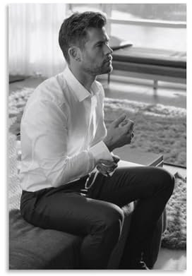 Foto-Poster mit männlichem Stern, Chris Hemsworth Life (7), Bilddruck, Leinwand, Poster, Wandfarbe, Kunstposter, Dekoration, moderne Wohnkunstwerke, 30 x 45 cm
