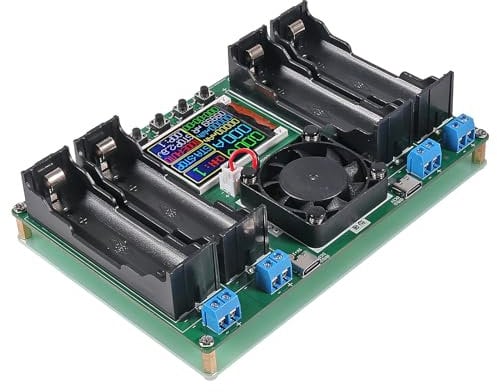 DWEII 1pcs 18650 Lithium Battery Capacity Tester Module MAh MWh Digital Battery Power Detector Module 18650 Battery Tester Type-C (4 Channel)