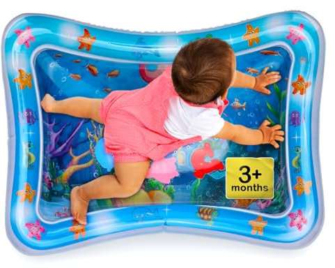 Alfombra de Agua Bebé – Alfombra Sensorial Inflable para Bebés | Tapete de Actividades para Estimulación y Desarrollo | 100% Libre de BPA | Juguete de Agua para Bebés – Avec Maman