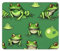 Hingor Lustiges Mauspad mit grünen Fröschen, personalisiertes Mauspad, wasserdichtes Mauspad, rutschfeste Gummiunterseite, Computer-Mauspads für kabellose Maus