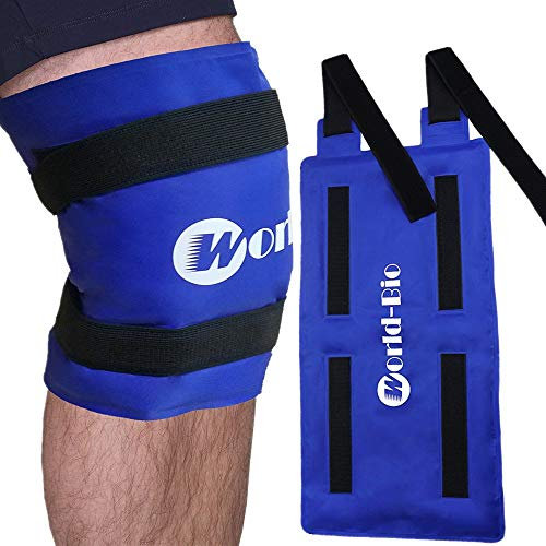 Impacco di ghiaccio per infortuni, impacchi freddi in gel riutilizzabili, impacco di ghiaccio per ginocchio per alleviare il dolore, intervento di sostituzione del ginocchio, gonfiore, contusioni