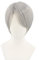 Topcosplay Herren Perücke Kurze graue Perücke Cosplay Halloween Kostüm Männer Gerade Perücke (Silbergrau)