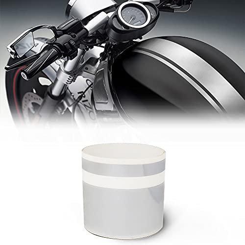 Strisce Adesive Moto Bike Racing Stripe 2 Fili, Cromo, 8 cm x 2 m