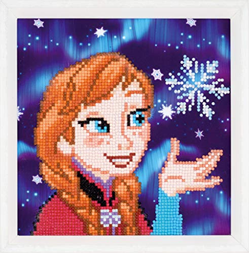 Vervaco PN-0175282 Disney Anna Diamanten Malerei, Acrylic, Mehrfarbig, ca. 22 x 22 cm