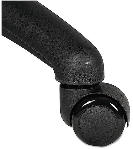 Doppelrad-Kapuzenrollen, B-Vorbau, 5,1 cm Laufrolle, Schwarz
