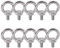 newlng M6X11 Golfari Bullone ad Occhiello Acciaio inossidabile 304 per Sollevamento Filettatura Maschio ad Anello Bullone a Occhiello Viti Macchina Spalla 10PZ