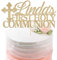 EDSG Personalised First Holy Communion Cake Topper - Grail Cross Christening Baptism Confirmation 1st Communion Party Decor Multicolour Glitter Hand Finished in UK