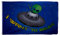 Flaggenfritze® Flagge/Fahne Alien Ausserirdisches UFO - 90 x 150 cm