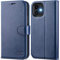 OCASE for iPhone 12 Mini Case, Premium PU Leather Wallet, Magnetic Flip Folio Cover with RFID Blocking, Card Holders, Shockproof TPU, and Kickstand for 5.4 Inch iPhone 12 mini, Black