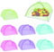 JiaHome 8 Stück Faltbar Abdeckhauben für Lebensmittel,Mesh-Screen Essen Cover Zelte, für Essen Lebensmittel Grill Partys Buffets Camping Picknicks