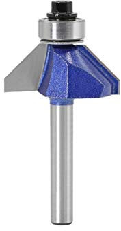 Lcuih-SK Shank 45 degrés chanfreiner de Bord de Haute qualité de formage Bevel Bois Fraise for Bois Bits 6 mm, Lisse Sharp (Cutting Edge Length : 6X22)