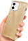 OneFlow Luxury Glitter Phone Case compatible with iPhone 12 mini | Anti-Abrasion Layer, Gold