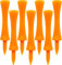 LOVMEAD Golf Tees Kunststoff Driver 32 39 45 51 58 70 mm Set Wert 50 Stück, Golftee Lang Plastik Rot Blau Gelb Weiß Rosa Orange Bunt Castle Tee 1-1/2 1-3/4 2 2-1/4 2-3/4（Orange）