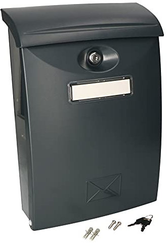 KOTARBAU® Briefkasten aus Kunststoff Anthrazit 235x90x340mm