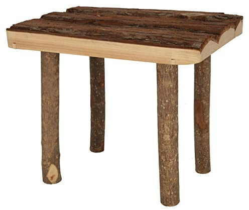 Kerbl Pet 81809 Nager Unterschlupf Nature, Unterstand Liegeplatz Sonnenschutz, Holz