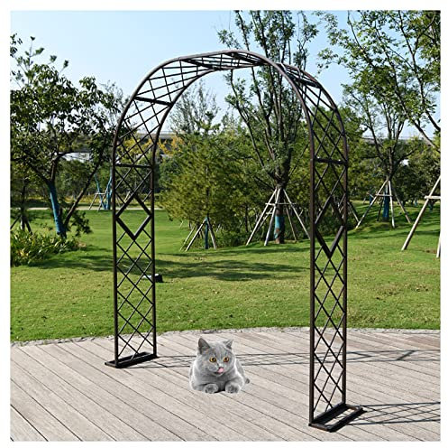 Rosenbogen Metall wetterfest, Pergola Rosengestell Rankhilfe Rankgitter Torbogen für Garten, Gartenbogen verzinkt Rankbogen rost, Extra breiter 160x230cm 180x230cm