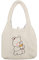 MEGAUK Damen Plüschhandtaschen Flauschige Tasche Plüsch Umhängetasche Cartoon Shopper Schultertasche Tote Bag für Uni Arbeit Schule (Bär)