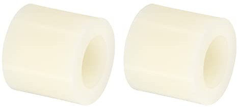 PATIKIL Redonda Espaciadora Arandela, 24 Paquete Nylon 6,2mm ID x 11mm OD x 10mm L para M6 Tornillos Bloque 3D Impresora TV Pared Montaje Eléctrica Toma, Beige