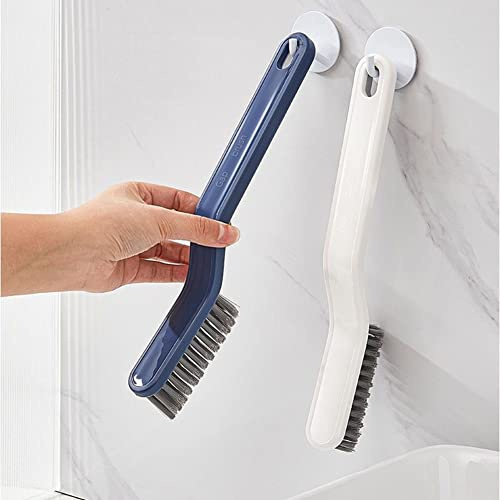 SPORTARC 2 x multifunktionale Bodennahtbürste, 2-in-1 Clip-Haar-Fenster-Reinigungsbürste für Wand, Badezimmer, Eckspalt, Bürste, Fugendüse, Reinigungsbürste