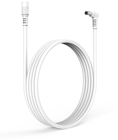 Tonton DC Verlängerungskabel 5M für NETGEAR Orbi WiFi 6 Mesh WLAN System, für Telekom-Speed WiFi Router, für D-Link Router Mesh System, Buchse auf Stecker für Überwachungskamera, Router, Weiß 5 Meter