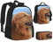 BAAROO Blessed to Be Called Nana Sonnenblume Schulrucksack 3pcs Rucksack Set Leichte Büchertaschen Schultasche Sets mit Mittagessen Ba, farbe, 5.0cm*10.5cm*20.5cm, federmäppchen