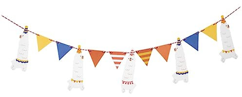 Toyvian Lama-Banner Lama-Geburtstagsparty-zubehör Geburtstagsbanner Kinderzimmer Baby