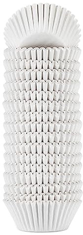 xlloest Mini-Cupcake-Papierförmchen Weiß Muffin Förmchen Papier 400 Stück
