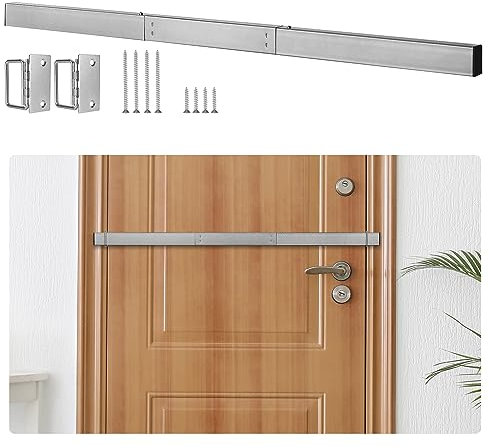 yingranlock Door Security Bar Barricade Brackets Kit Set Door Stopper Home Defense Security Devices for Front Door