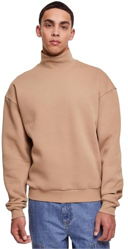 Urban Classics Herren Sweatshirt High Rib Neck Crew warmsand XL