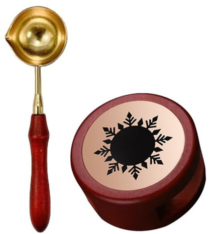 Juego Cera de Sellado Retro, Sello Lacre Kit, Calentador de Sellos de Cera, Cuchara de Fusión, Herramienta de Sello de Cera, para Embalaje Antifalsificación, Artesanías, Tarjetas de Invitación